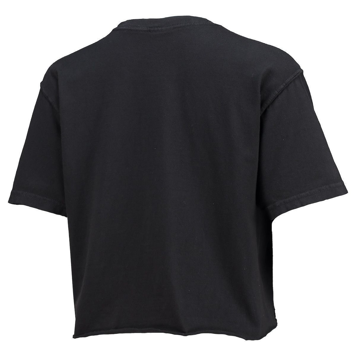 Image One Women's Black Florida State Seminoles Beach Club Triangle Palms Cropped T-Shirt 4 Image One Women's Black Florida State Seminoles Beach Club Triangle Palms Cropped T-Shirt - Image 4