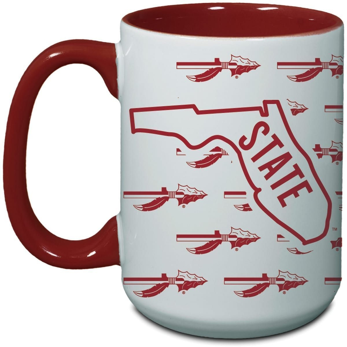 Indigo Falls Florida State Seminoles 15oz. Vintage Repeat Java Mug 1 Indigo Falls Florida State Seminoles 15oz. Vintage Repeat Java Mug