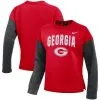 Nike Women's Red/Charcoal Georgia Bulldogs Campus Dolman Pullover Sweatshirt