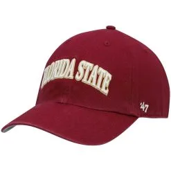 Men's '47 Garnet Florida State Seminoles Archie Script Clean Up Adjustable Hat