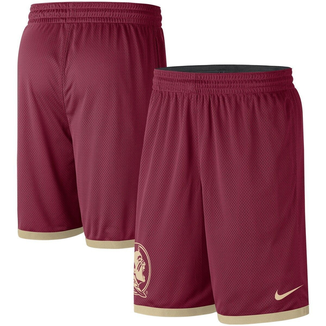 Men's Nike Garnet/Gold Florida State Seminoles Logo Performance Shorts 2 Men's Nike Garnet/Gold Florida State Seminoles Logo Performance Shorts - Image 2