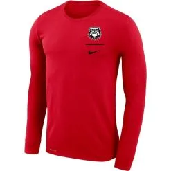 Men's Nike Red Georgia Bulldogs Team Logo Stack Legend Performance Long Sleeve T-Shirt -Arizona State Sun Devils Shop DSCO1136764398 2910 ALT2
