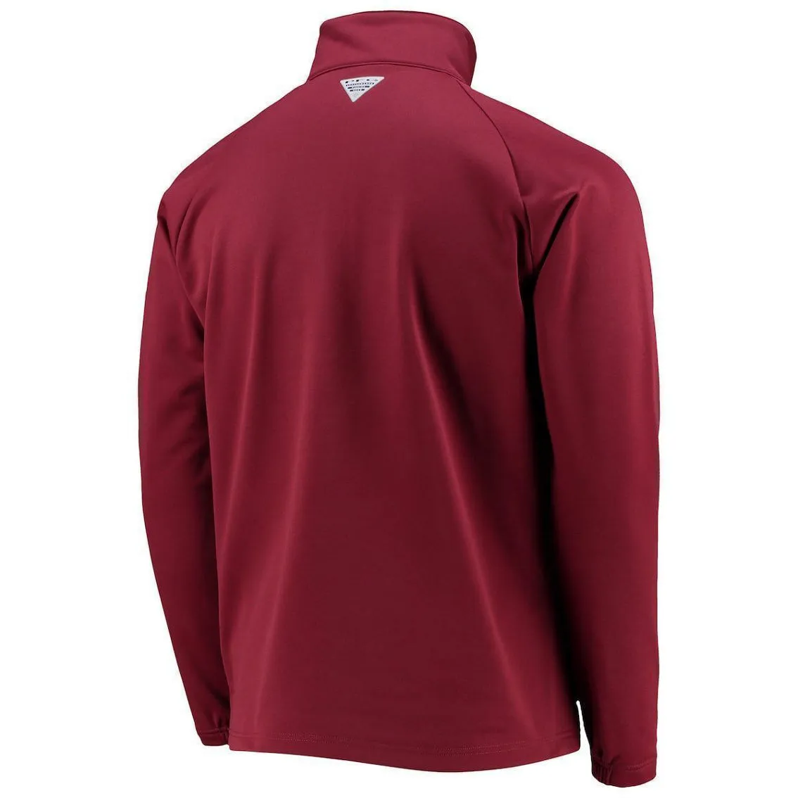 Columbia Men's Garnet Florida State Seminoles Terminal Tackle Fleece Raglan Omni-Shade Quarter-Zip Jacket 4 Columbia Men's Garnet Florida State Seminoles Terminal Tackle Fleece Raglan Omni-Shade Quarter-Zip Jacket - Image 4