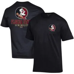 Champion Men's Black Florida State Seminoles Stack 2-Hit T-Shirt -Arizona State Sun Devils Shop DSCO1136765465 1007 ALT1