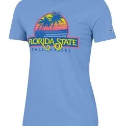 Champion Women's Light Blue Florida State Seminoles Beach Club University T-Shirt -Arizona State Sun Devils Shop DSCO1136765505 1191 ALT2