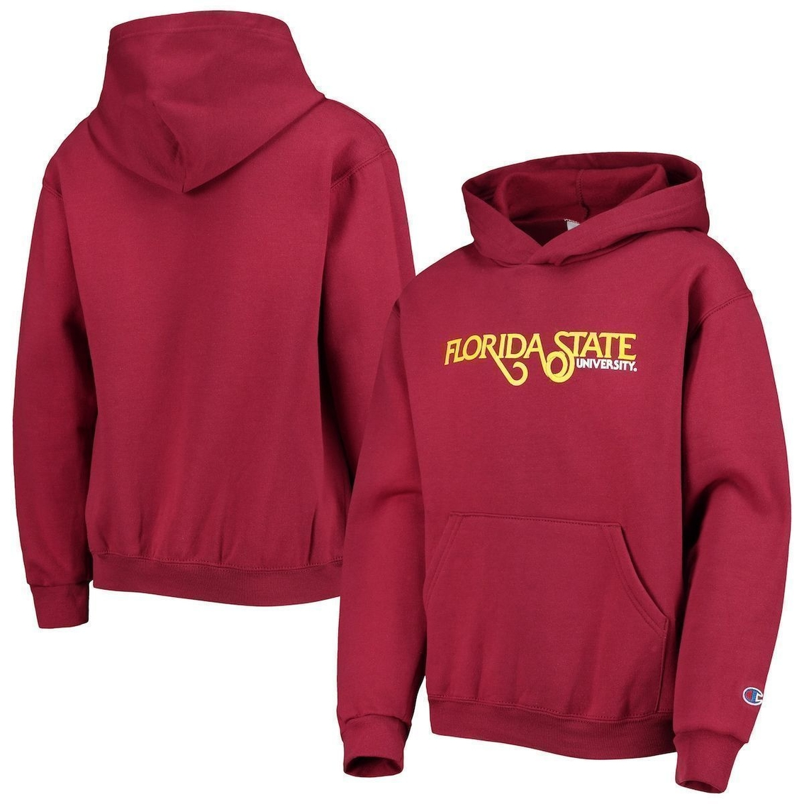 Champion Youth Garnet Florida State Seminoles Beach Club Powerblend Pullover Hoodie 2 Champion Youth Garnet Florida State Seminoles Beach Club Powerblend Pullover Hoodie - Image 2