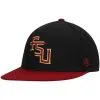 Top Of The World Men's Black/Garnet Florida State Seminoles Team Color Two-Tone Fitted Hat