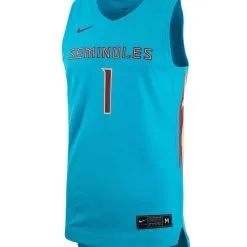 Men's Nike #1 Turquoise Florida State Seminoles Team Alternate Replica Basketball Jersey 6 Men's Nike #1 Turquoise Florida State Seminoles Team Alternate Replica Basketball Jersey -Arizona State Sun Devils Shop DSCO1136773450 1387 ALT2