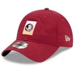 New Era Men's Garnet Florida State Seminoles Contrast Patch 9TWENTY Adjustable Hat