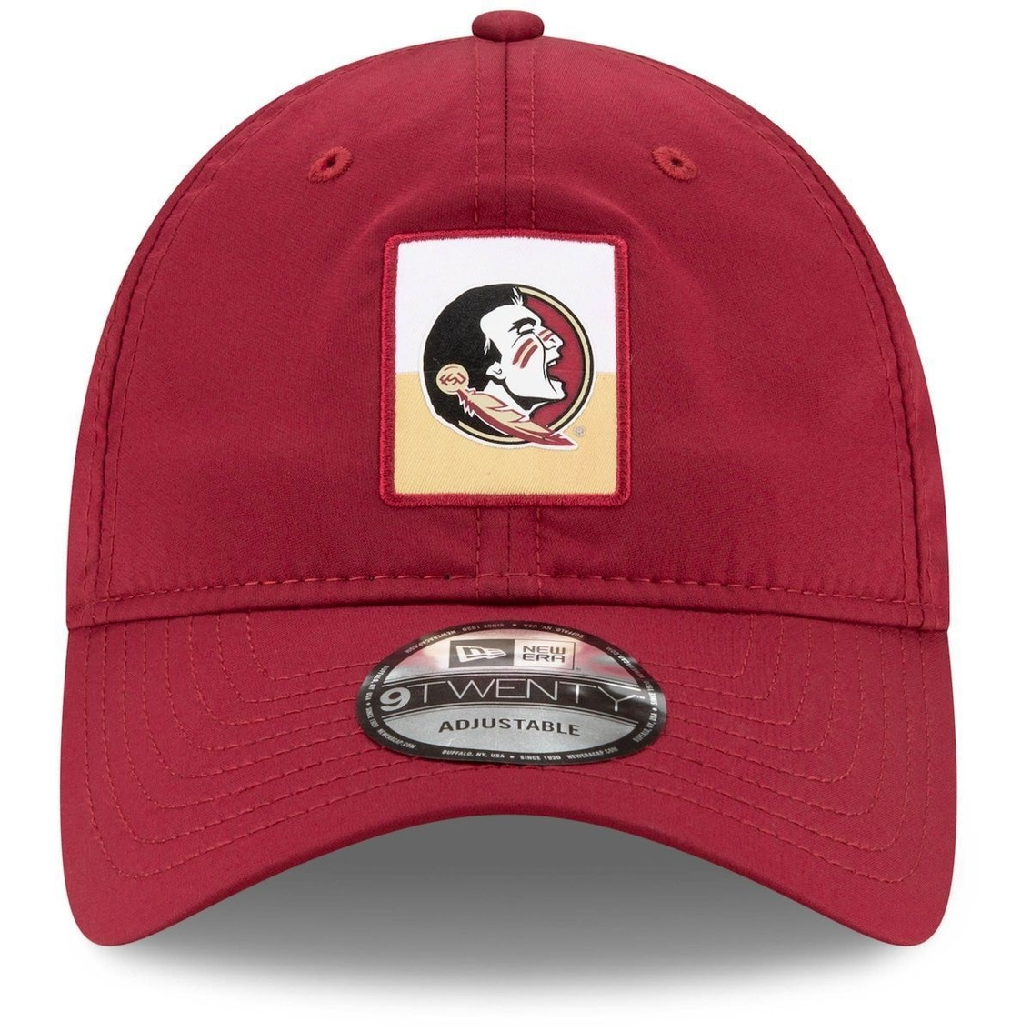 New Era Men's Garnet Florida State Seminoles Contrast Patch 9TWENTY Adjustable Hat 3 New Era Men's Garnet Florida State Seminoles Contrast Patch 9TWENTY Adjustable Hat - Image 3
