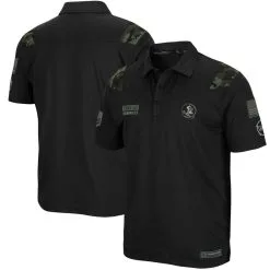 Colosseum Men's Black Florida State Seminoles OHT Military Appreciation Sierra Polo