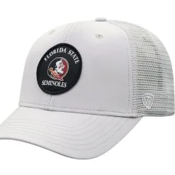 Top Of The World Men's Gray Florida State Seminoles Potter Circle Trucker Snapback Hat