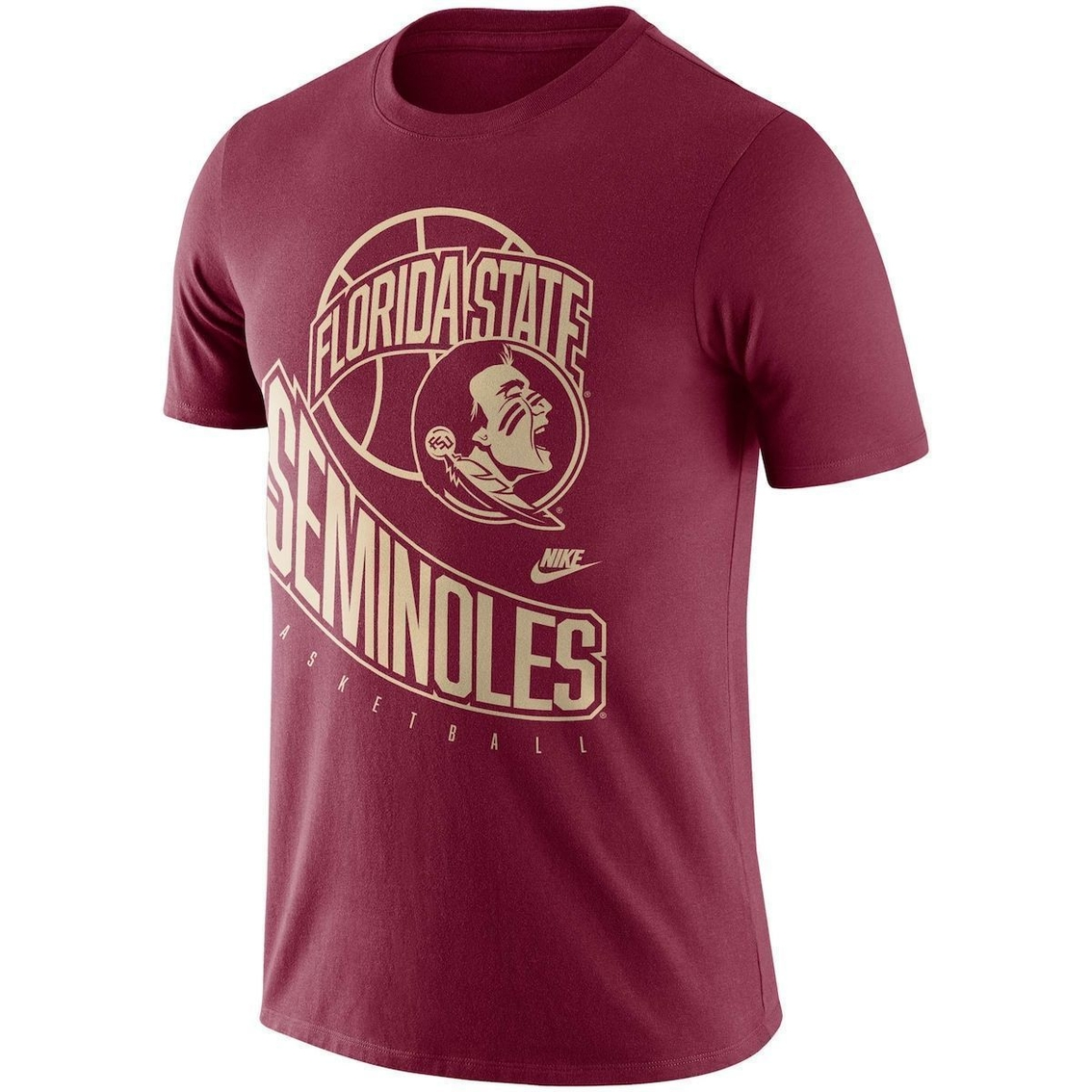 Nike Men's Garnet Florida State Seminoles Retro Basketball T-Shirt 3 Nike Men's Garnet Florida State Seminoles Retro Basketball T-Shirt - Image 3