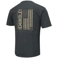 Colosseum Men's Heathered Black Florida State Seminoles OHT Military Appreciation Flag 2.0 T-Shirt 6 Colosseum Men's Heathered Black Florida State Seminoles OHT Military Appreciation Flag 2.0 T-Shirt -Arizona State Sun Devils Shop DSCO1136782134 1007 ALT2