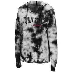 Women's Colosseum Black Florida State Seminoles Shavonee Tie-Dye Pullover Hoodie 6 Women's Colosseum Black Florida State Seminoles Shavonee Tie-Dye Pullover Hoodie -Arizona State Sun Devils Shop DSCO1136782201 1007 ALT2