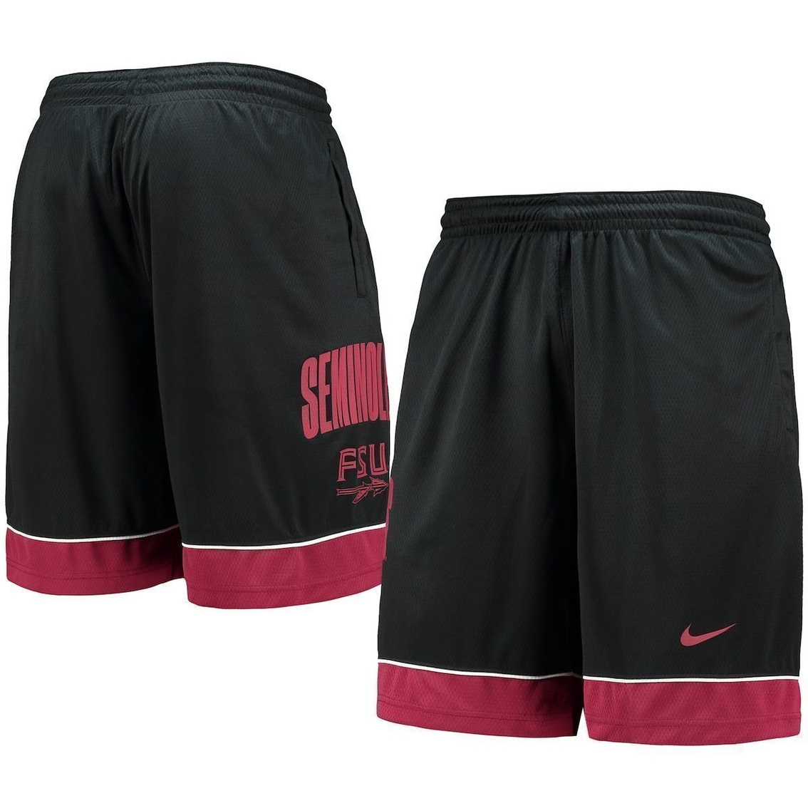 Men's Nike Black Florida State Seminoles Fast Break Shorts 1 Men's Nike Black Florida State Seminoles Fast Break Shorts