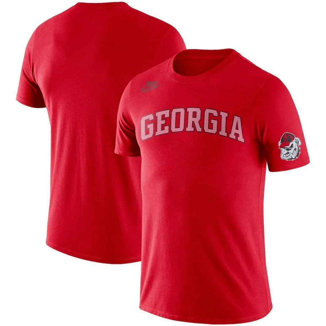 Nike Men's Red Georgia Bulldogs Basketball Retro 2-Hit T-Shirt 1 Nike Men's Red Georgia Bulldogs Basketball Retro 2-Hit T-Shirt