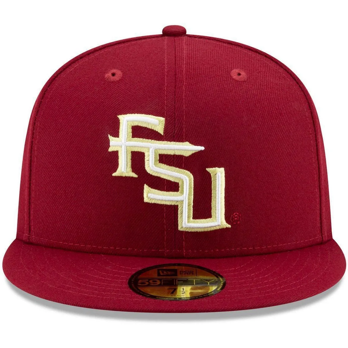 New Era Men's Garnet Florida State Seminoles Primary Team Logo Basic 59FIFTY Fitted Hat 3 New Era Men's Garnet Florida State Seminoles Primary Team Logo Basic 59FIFTY Fitted Hat - Image 3