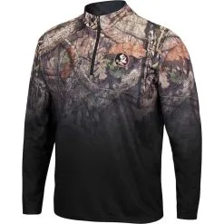 Colosseum Men's Black Florida State Seminoles Mossy Oak Fleet II Quarter-Zip Jacket -Arizona State Sun Devils Shop DSCO1136784515 1007 ALT2