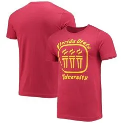 Homefield Men's Garnet Florida State Seminoles Vintage Torches Cotton T-Shirt