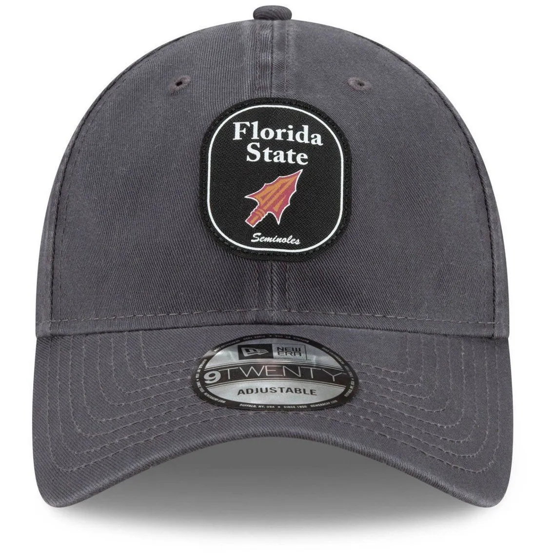 New Era Men's Charcoal Florida State Seminoles Understated 9TWENTY Adjustable Hat 3 New Era Men's Charcoal Florida State Seminoles Understated 9TWENTY Adjustable Hat - Image 3
