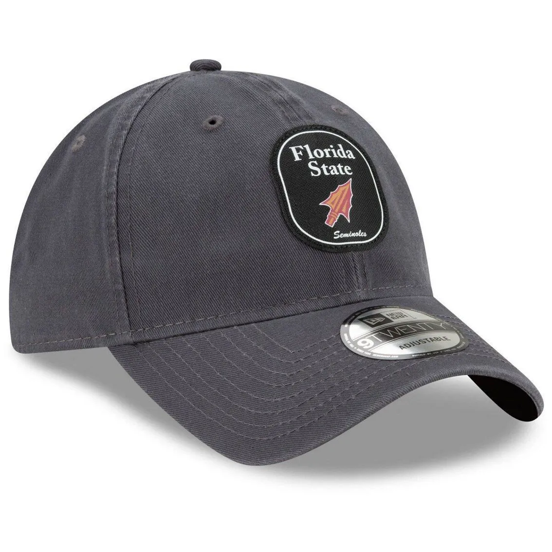 New Era Men's Charcoal Florida State Seminoles Understated 9TWENTY Adjustable Hat 4 New Era Men's Charcoal Florida State Seminoles Understated 9TWENTY Adjustable Hat - Image 4