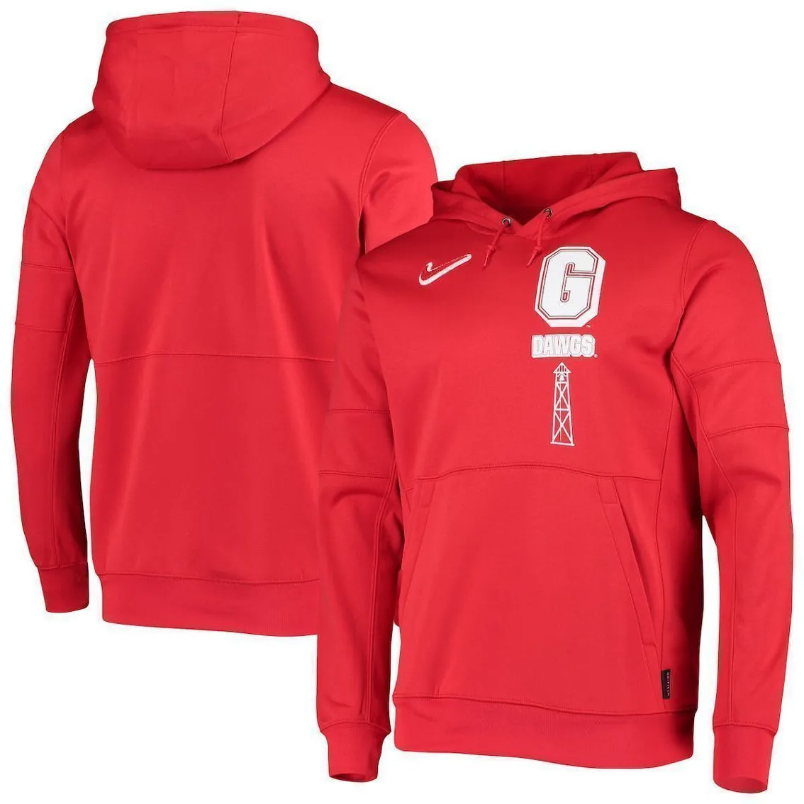 Nike Men's Red Georgia Bulldogs Local Performance Pullover Hoodie 1 Nike Men's Red Georgia Bulldogs Local Performance Pullover Hoodie