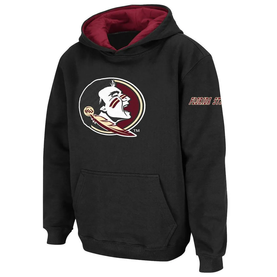 Colosseum Youth Stadium Athletic Black Florida State Seminoles Big Logo Pullover Hoodie 1 Colosseum Youth Stadium Athletic Black Florida State Seminoles Big Logo Pullover Hoodie