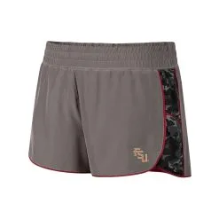 Colosseum Women's Gray/Black Florida State Seminoles Pamela Lined Shorts -Arizona State Sun Devils Shop DSCO1136793995 CKZW ALT2