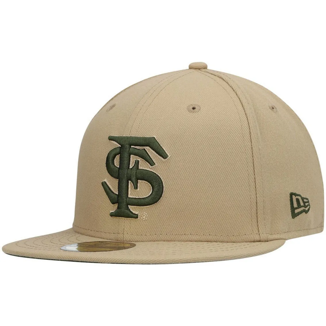 New Era Men's Tan Florida State Seminoles Camel & Rifle 59FIFTY Fitted Hat 2 New Era Men's Tan Florida State Seminoles Camel & Rifle 59FIFTY Fitted Hat - Image 2