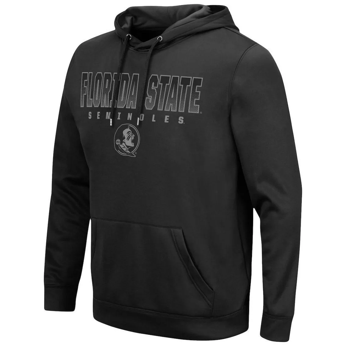 Colosseum Men's Black Florida State Seminoles Blackout 3.0 Pullover Hoodie 3 Colosseum Men's Black Florida State Seminoles Blackout 3.0 Pullover Hoodie - Image 3