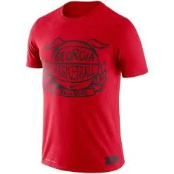 Nike Men's Red Georgia Bulldogs Basketball Crest Performance T-Shirt -Arizona State Sun Devils Shop DSCO1137144784 2910 ALT2