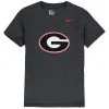 Nike Youth Anthracite Georgia Bulldogs Cotton Logo T-Shirt