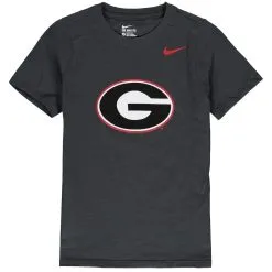 Nike Youth Anthracite Georgia Bulldogs Cotton Logo T-Shirt
