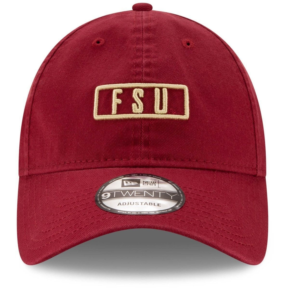 New Era Men's Garnet Florida State Seminoles Simplicity 9TWENTY Adjustable Hat 3 New Era Men's Garnet Florida State Seminoles Simplicity 9TWENTY Adjustable Hat - Image 3