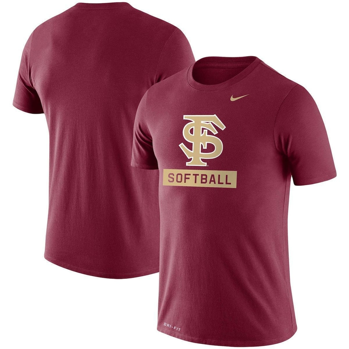 Nike Men's Garnet Florida State Seminoles Softball Drop Legend Performance T-Shirt 2 Nike Men's Garnet Florida State Seminoles Softball Drop Legend Performance T-Shirt - Image 2