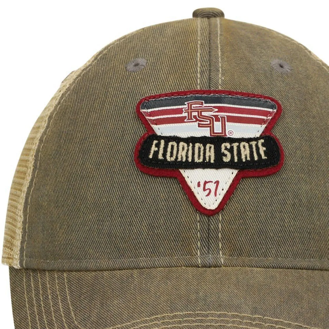 Legacy Athletic Men's Gray Florida State Seminoles Legacy Point Old Favorite Trucker Snapback Hat 3 Legacy Athletic Men's Gray Florida State Seminoles Legacy Point Old Favorite Trucker Snapback Hat - Image 3