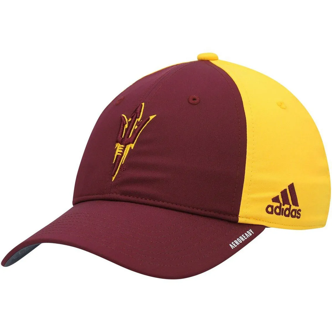 Men's Adidas Maroon/Gold Arizona State Sun Devils 2021 Sideline Coaches Slouch AEROREADY Flex Hat 1 Men's Adidas Maroon/Gold Arizona State Sun Devils 2021 Sideline Coaches Slouch AEROREADY Flex Hat