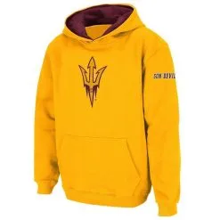 Colosseum Youth Gold Arizona State Sun Devils Big Logo Pullover Hoodie