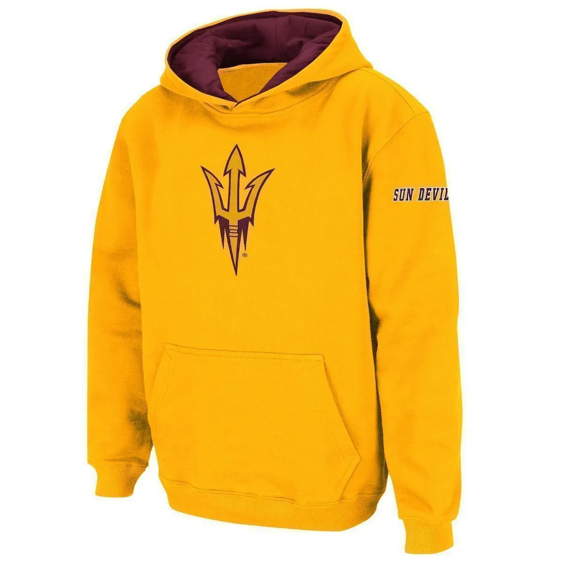 Colosseum Youth Gold Arizona State Sun Devils Big Logo Pullover Hoodie 2 Colosseum Youth Gold Arizona State Sun Devils Big Logo Pullover Hoodie - Image 2