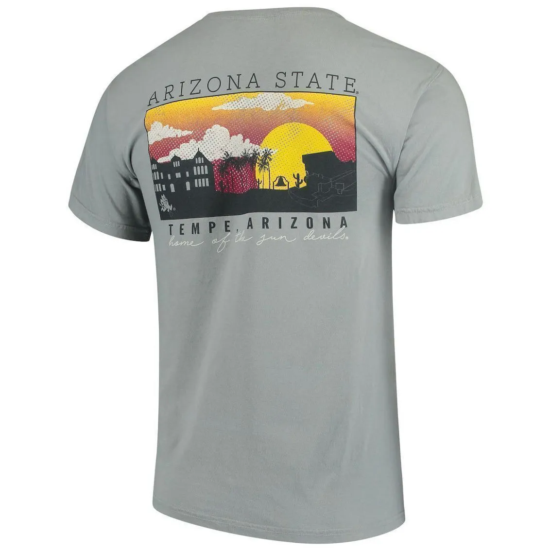 Image One Men's Gray Arizona State Sun Devils Team Comfort Colors Campus Scenery T-Shirt 4 Image One Men's Gray Arizona State Sun Devils Team Comfort Colors Campus Scenery T-Shirt - Image 4