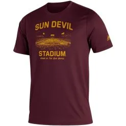 Adidas Men's Maroon Arizona State Sun Devils Great Place AEROREADY Creator T-Shirt -Arizona State Sun Devils Shop DSCO1137452190 2882 ALT2