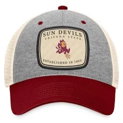 Top Of The World Men's Heathered Gray/Natural Arizona State Sun Devils Chev Trucker Snapback Hat 6 Top Of The World Men's Heathered Gray/Natural Arizona State Sun Devils Chev Trucker Snapback Hat -Arizona State Sun Devils Shop DSCO1137452223 1927 ALT2