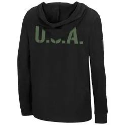 Colosseum Youth Black Arizona State Sun Devils OHT Military Appreciation Tango Long Sleeve Hoodie T-Shirt -Arizona State Sun Devils Shop DSCO1137453106 1007 ALT3