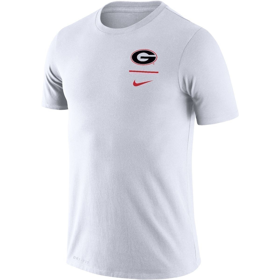 Nike Men's White Georgia Bulldogs Logo Stack Legend Performance T-Shirt 3 Nike Men's White Georgia Bulldogs Logo Stack Legend Performance T-Shirt - Image 3
