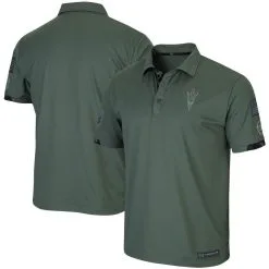 Colosseum Men's Green Arizona State Sun Devils OHT Military Appreciation Echo Polo