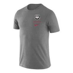 Nike Men's Heathered Gray Georgia Bulldogs Mascot Logo Stack Legend Performance T-Shirt -Arizona State Sun Devils Shop DSCO1137454401 1927 ALT2