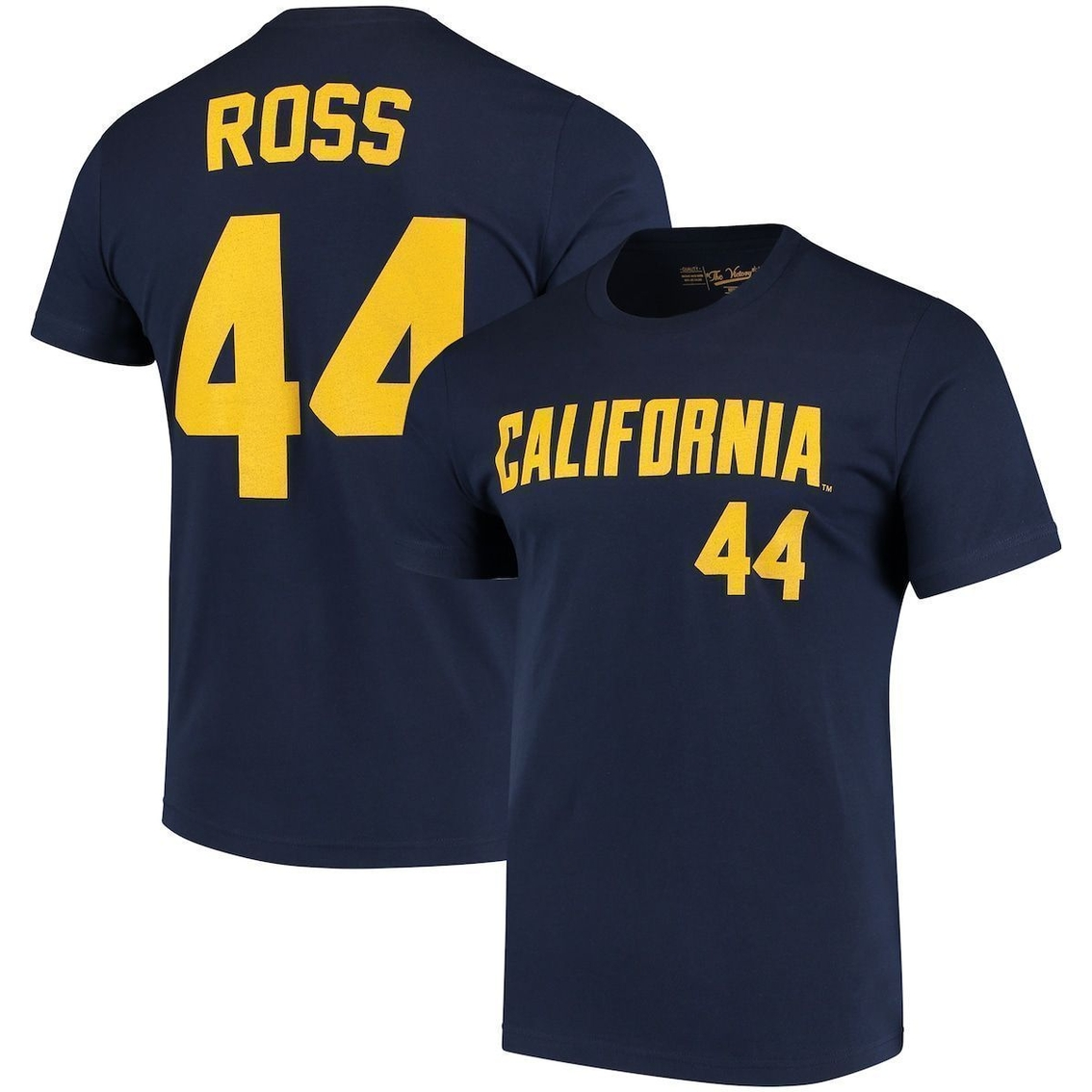 Original Retro Brand Men's Tyson Ross Navy Cal Bears Baseball Name & Number T-Shirt 2 Original Retro Brand Men's Tyson Ross Navy Cal Bears Baseball Name & Number T-Shirt - Image 2
