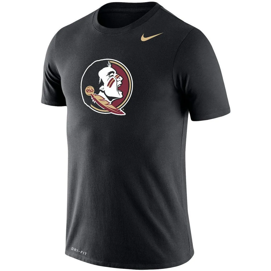 Nike Men's Black Florida State Seminoles School Logo Legend Performance T-Shirt 3 Nike Men's Black Florida State Seminoles School Logo Legend Performance T-Shirt - Image 3