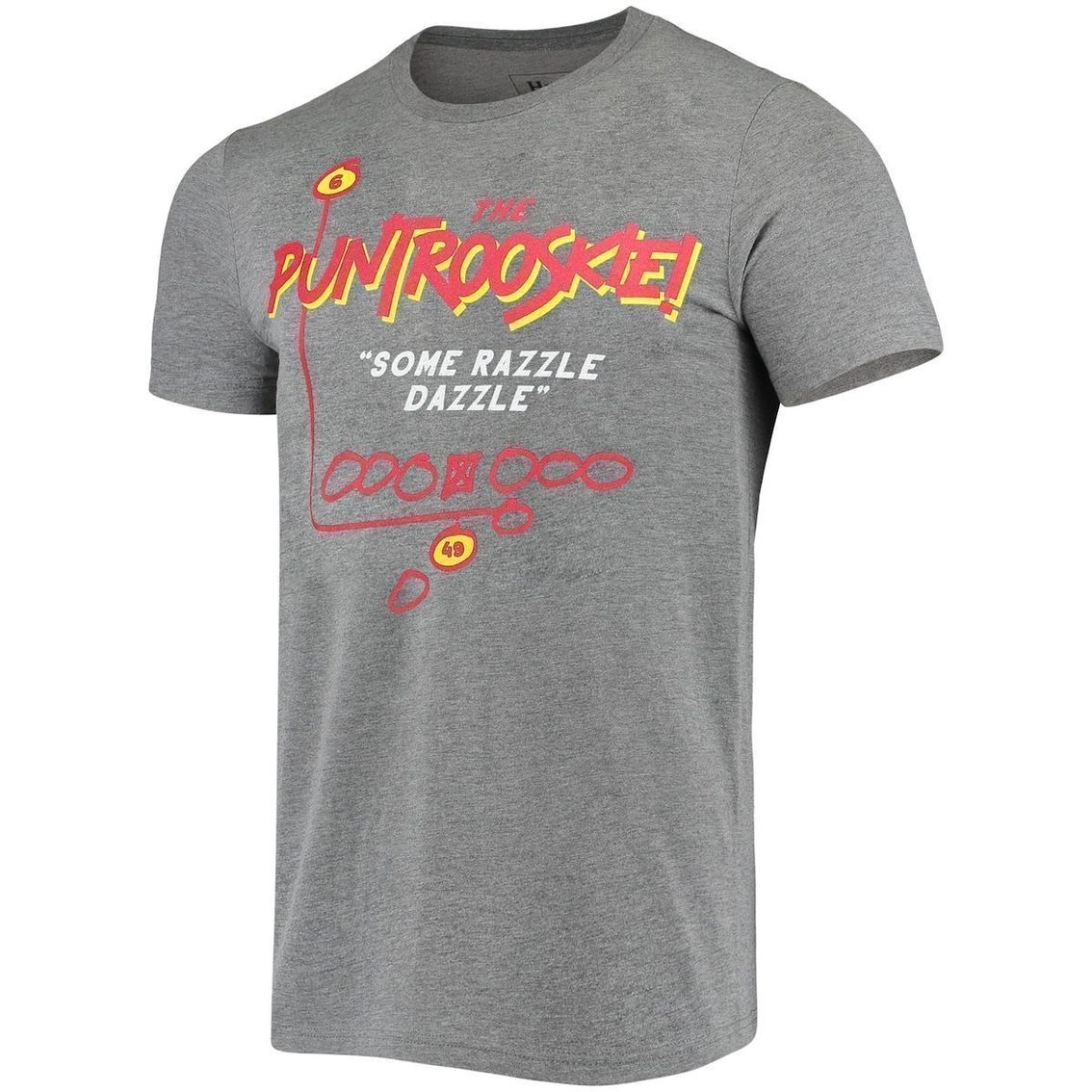 Homefield Men's Heather Gray Florida State Seminoles Vintage Puntrooskie T-Shirt 3 Homefield Men's Heather Gray Florida State Seminoles Vintage Puntrooskie T-Shirt - Image 3